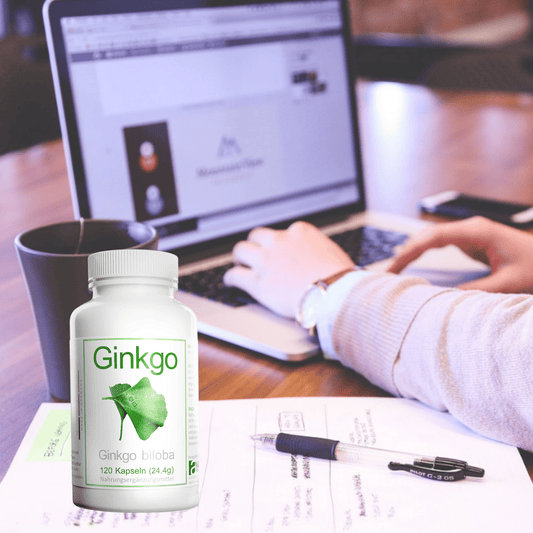 avenar pharma® Ginkgo biloba Kapseln 420mg | Blattpulver als Extrakt | Fokus Konzentration SEHR GUT